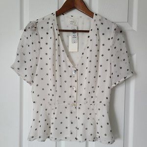 Aritzia Wilfred Button Front Shirt